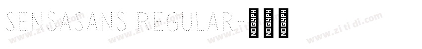 SensaSans Regular字体转换